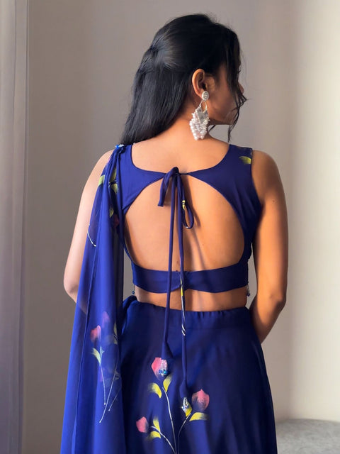 Electric Blue lehnga choli