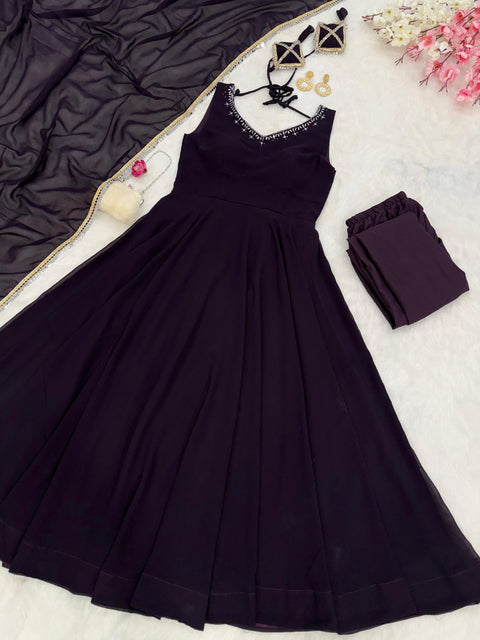 SHEESH MIRROR Anarkali suit