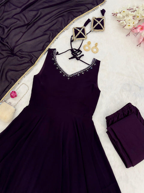 SHEESH MIRROR Anarkali suit