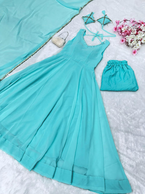 SHEESH MIRROR Anarkali suit