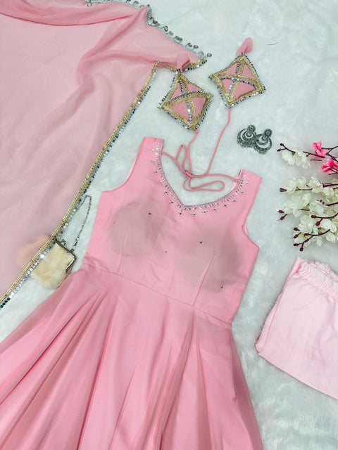 SHEESH MIRROR Anarkali suit