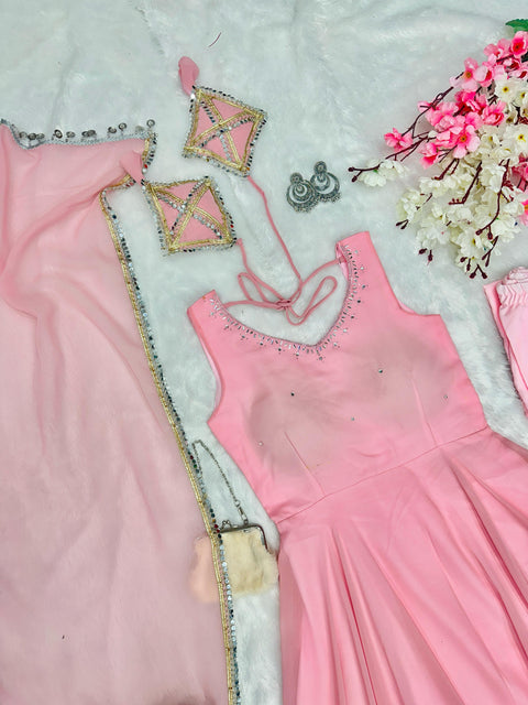 SHEESH MIRROR Anarkali suit