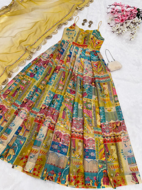 Traditional fit Anarkali Gown