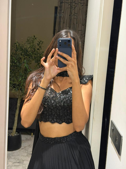 Black dreamy lehnga