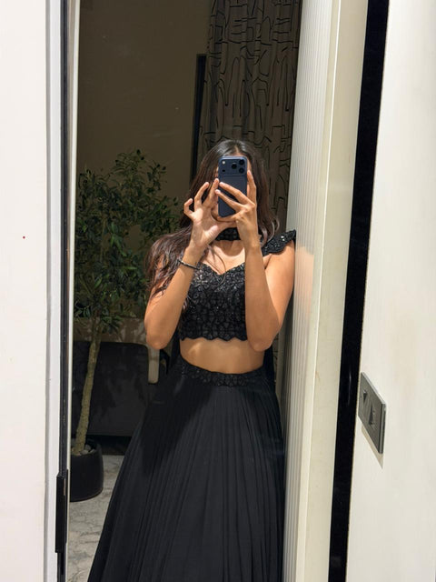 Black dreamy lehnga