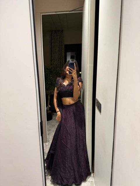 Purple dreamy lehnga
