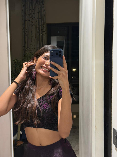 Purple dreamy lehnga