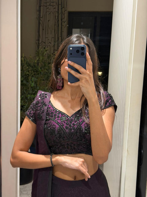 Purple dreamy lehnga