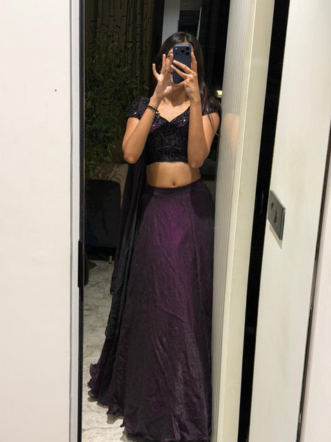 Purple dreamy lehnga