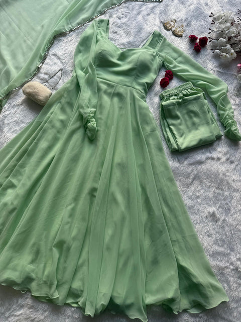 Georgette Full-Flair Anarkali