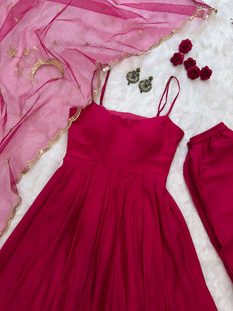Pink Petal Anarkali