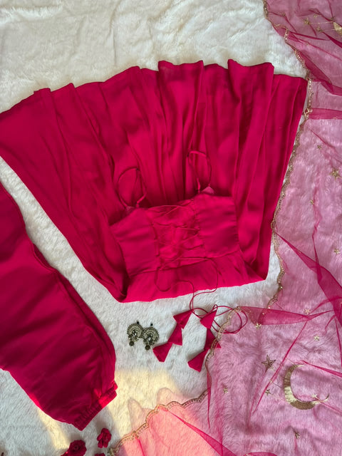 Pink Petal Anarkali