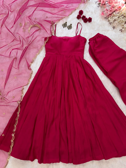 Pink Petal Anarkali