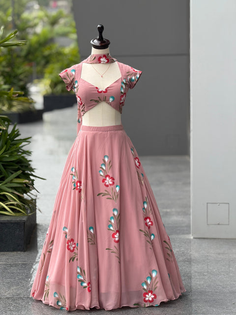 Fab pink lehnga choli