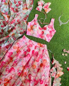 Butterfly organza Lehenga🦋🦋