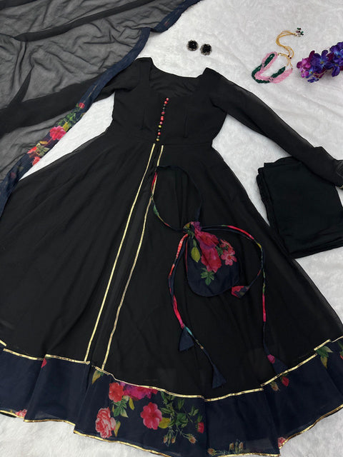 Eid Special Black Anarkali suit
