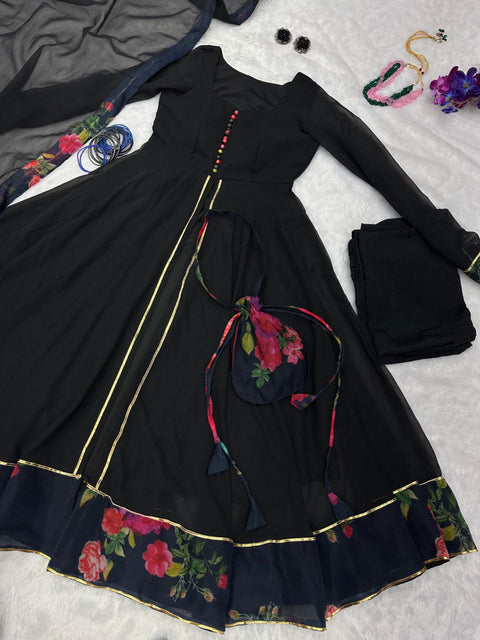 Eid Special Black Anarkali suit