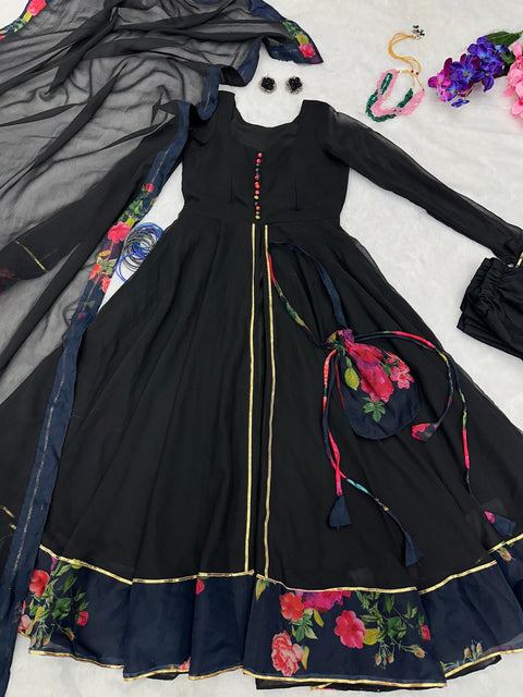 Eid Special Black Anarkali suit