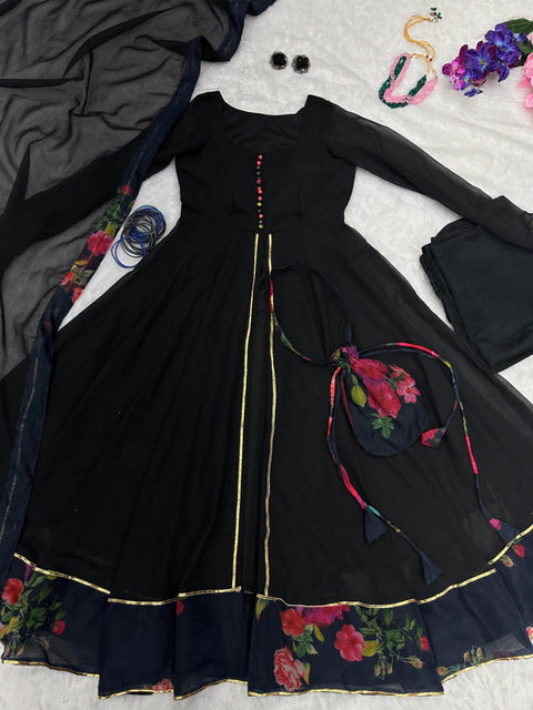 Eid Special Black Anarkali suit