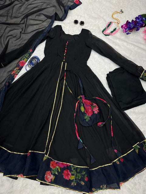 Eid Special Black Anarkali suit