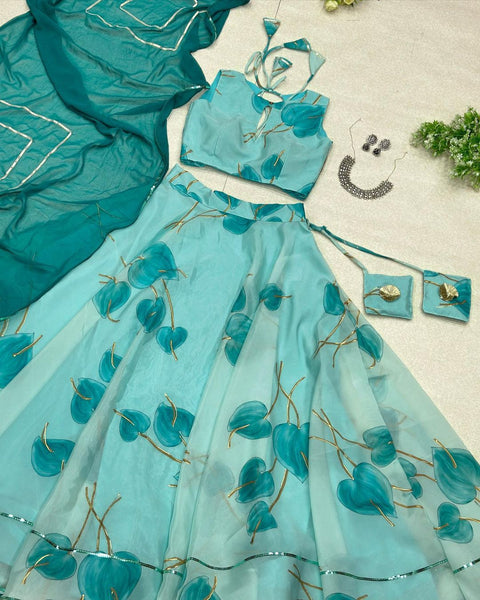 Pastel heart lehenga choli