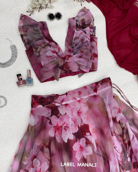 Beautiful pink lehenga choli