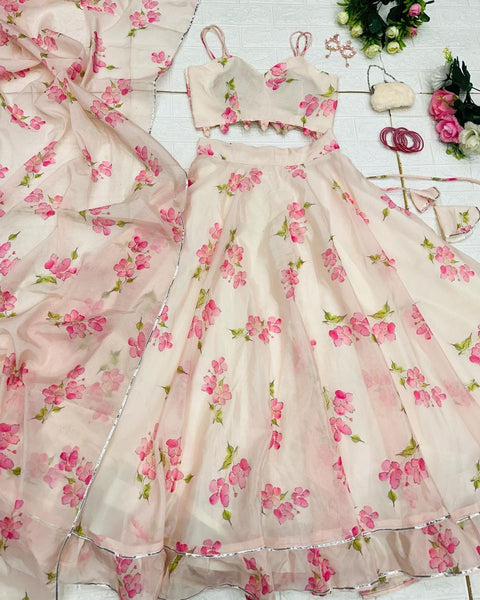 Dream Pink Pastel Lehnga choli