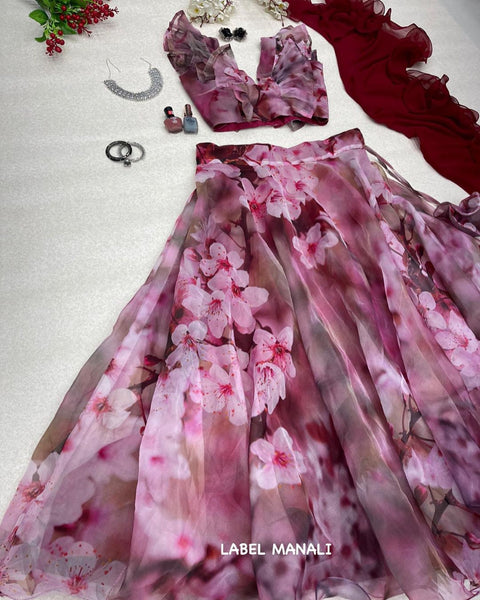 Beautiful pink lehenga choli