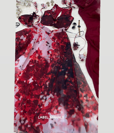 Pure ORGANZA silk LEHENGA choli😍😍💕