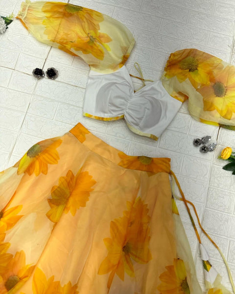 Lehenga choli for haldi occasion💛