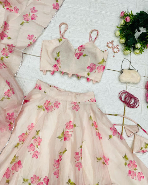 Dream Pink Pastel Lehnga choli