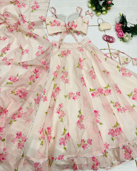 Dream Pink Pastel Lehnga choli