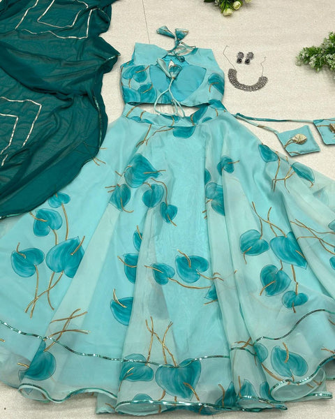 Pastel heart lehenga choli